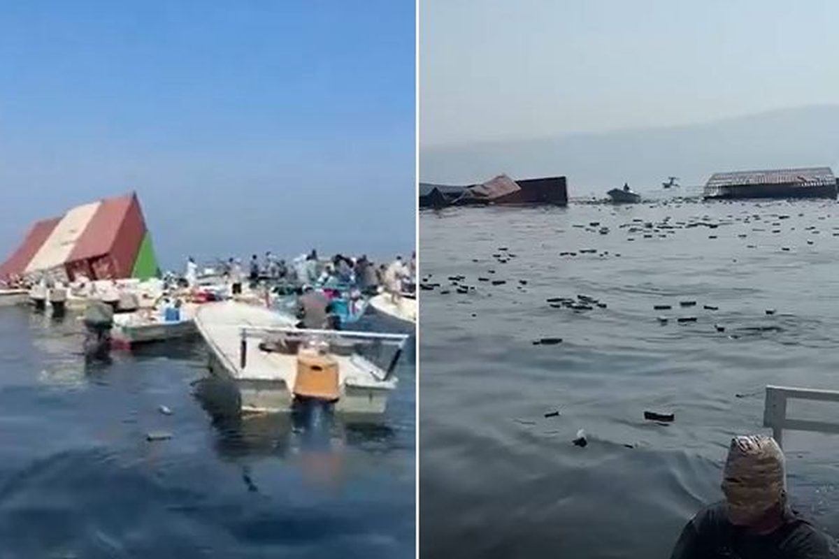 Cargo Ship Sinks in Strait of Hormuz, iPhones and Perfume Float
