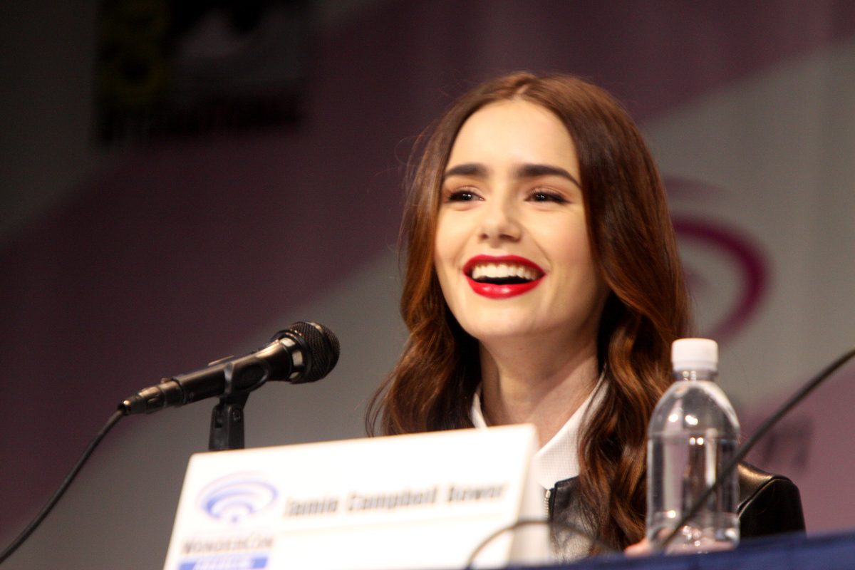 Lily Collins stars in Expedia's Parisian-inspired London shoot