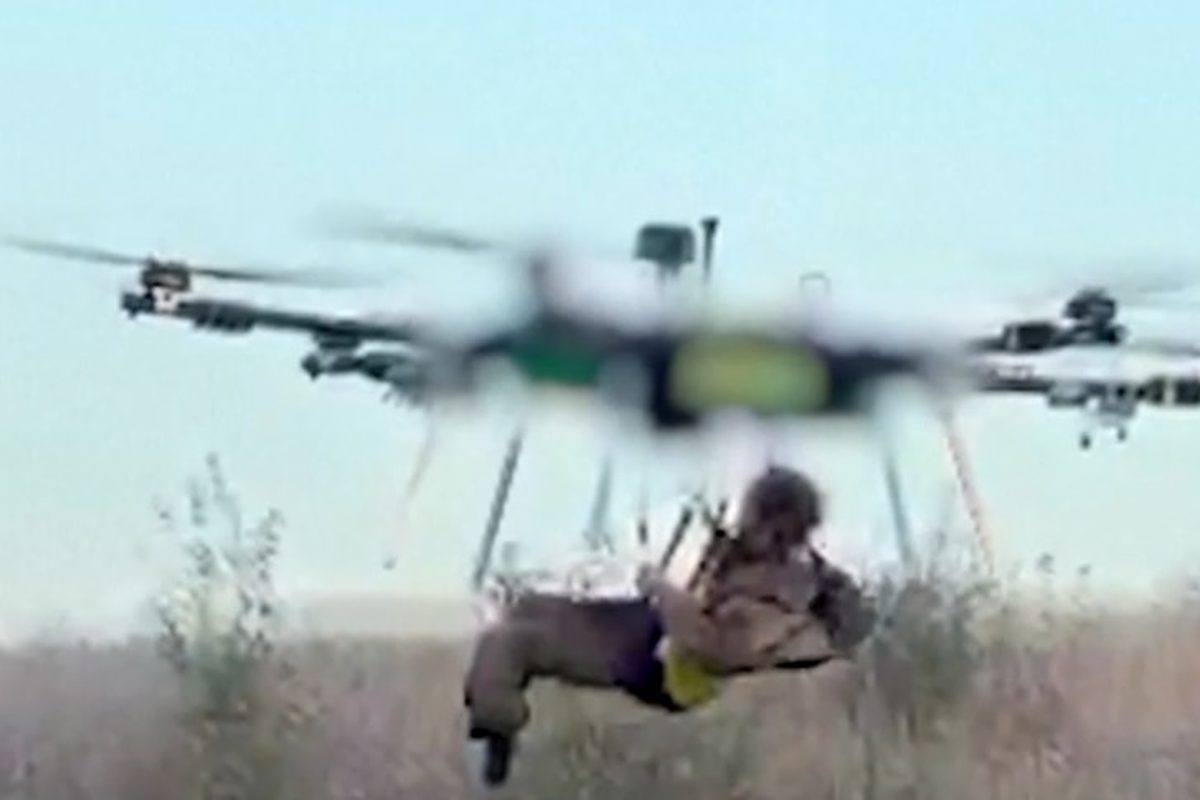 Ukraine’s First Drone Evacuation of Wounded Soldier a Historic First