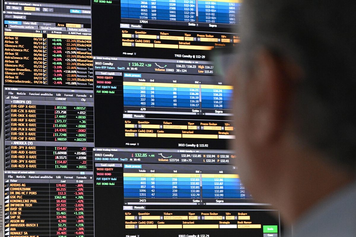 Europa in ribasso: mercati sotto pressione per incertezza economica