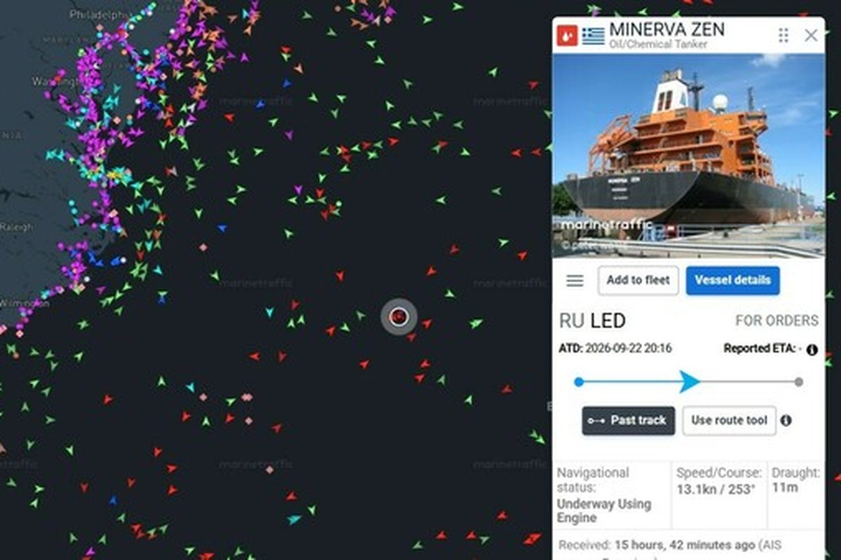 La petroliera Minerva Zen: carico di fertilizzante non diesel